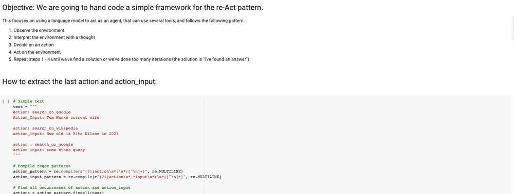 How can I understand the reAct pattern? – Custom LLM Agents | Vexpower